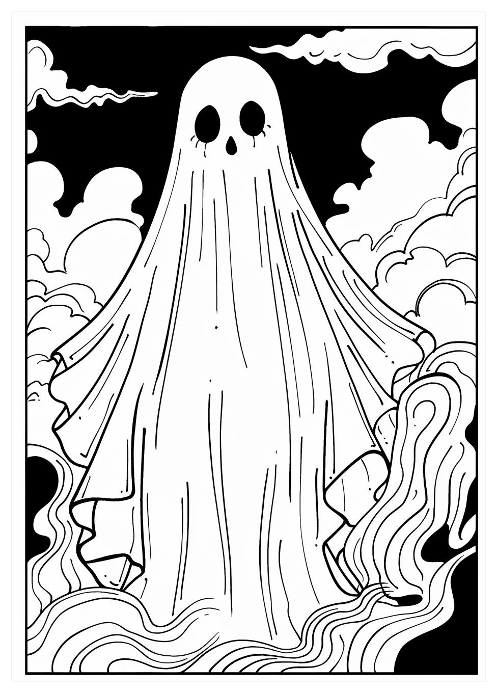 Ghost Coloring Pages-4