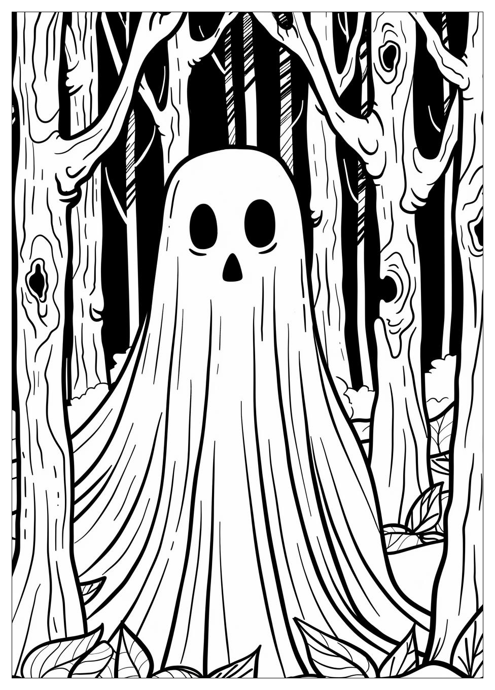Ghost Coloring Pages-5