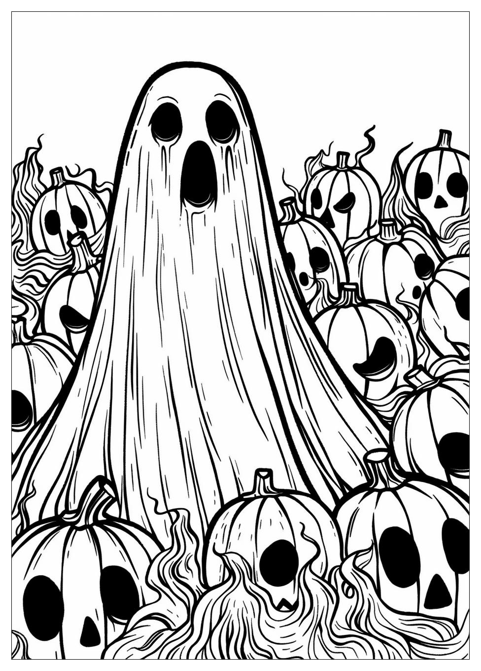 Ghost Coloring Pages-7