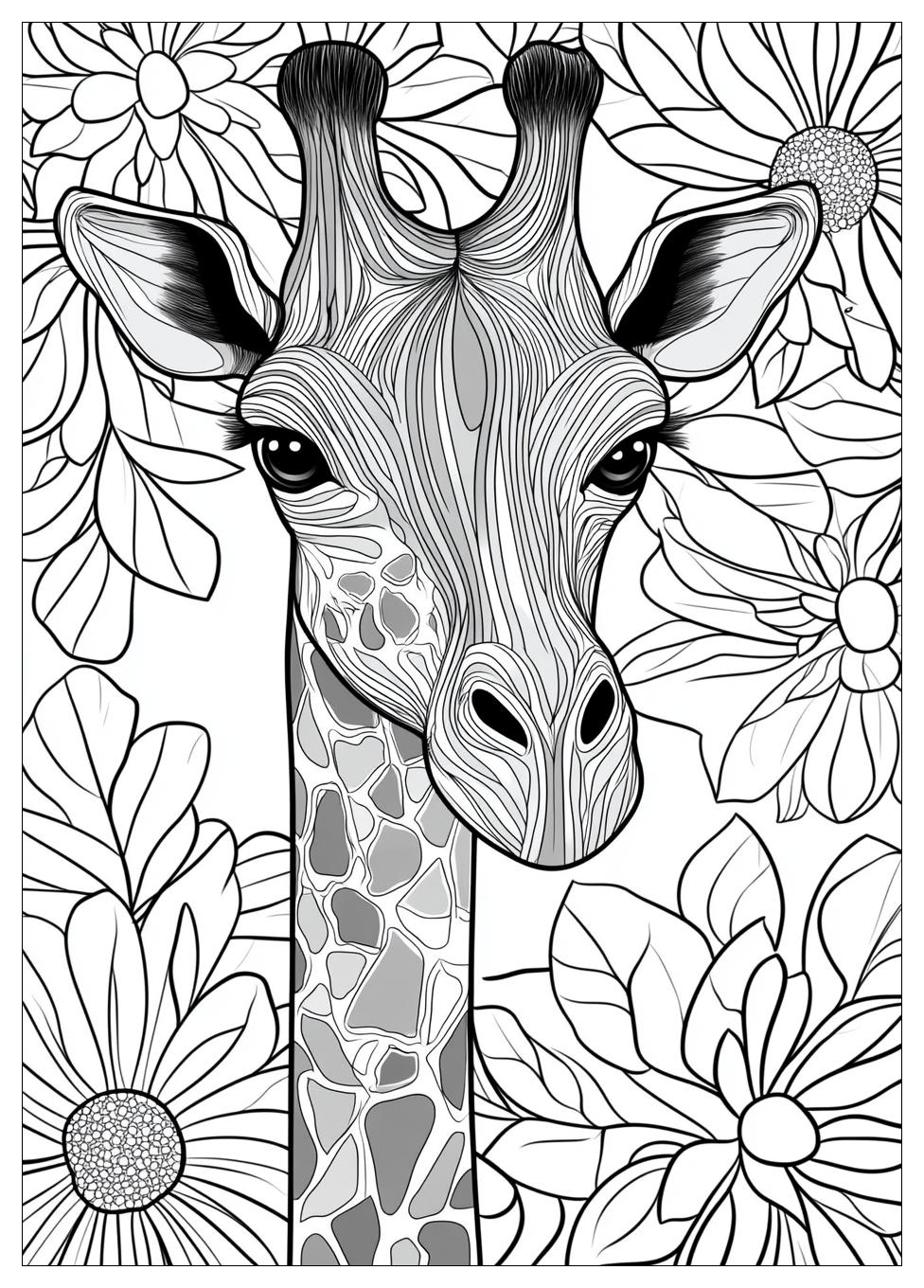 Giraffe Coloring Pages-15