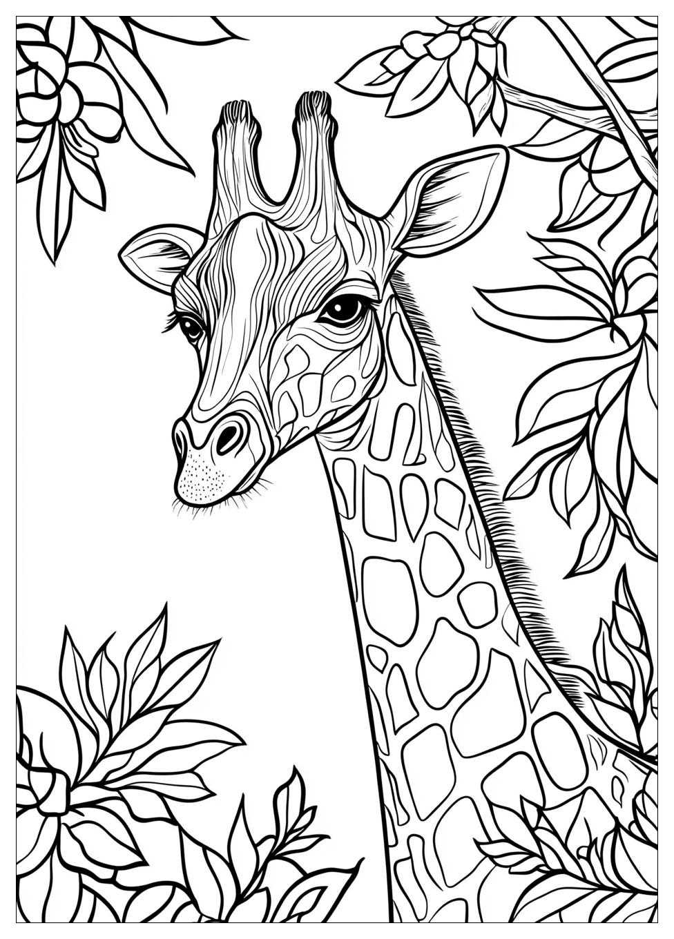 Giraffe Coloring Pages-18