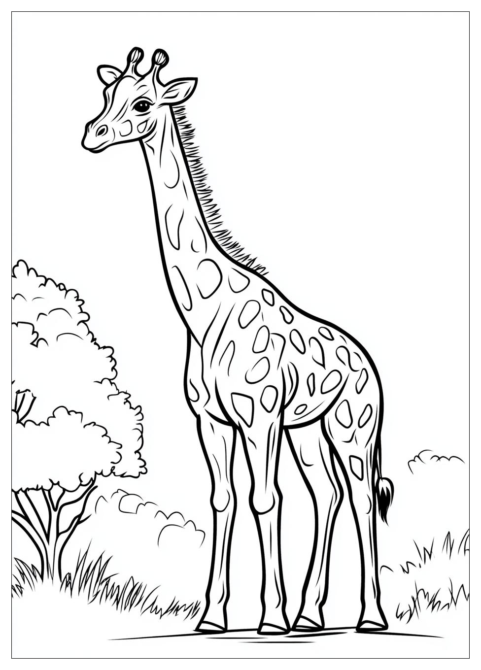 Giraffe Coloring Pages-2