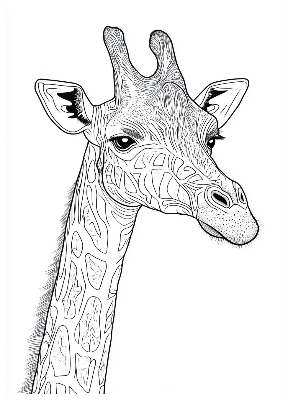 Giraffe Coloring Pages-20