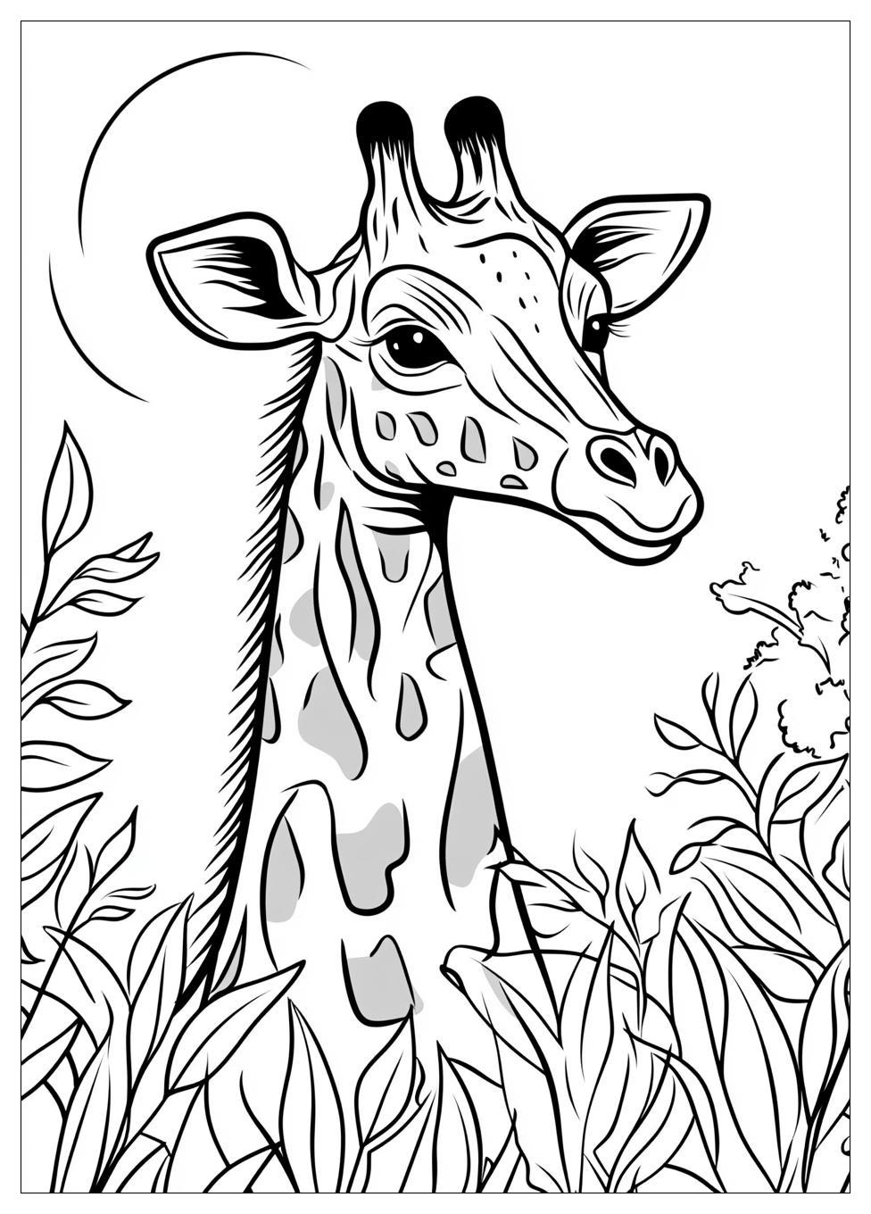 Giraffe Coloring Pages-3