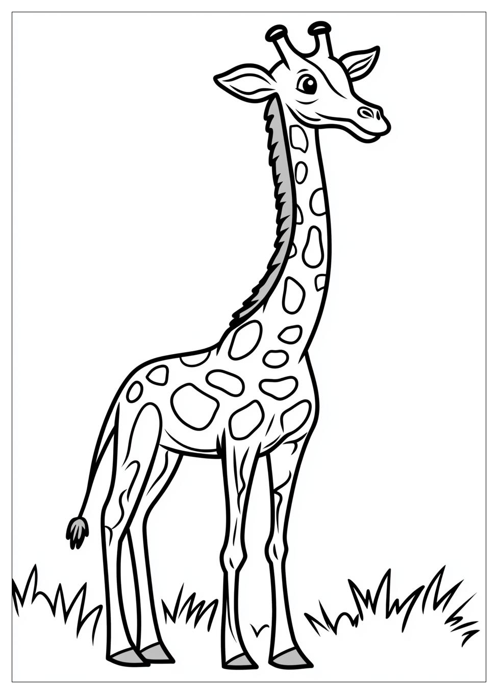 Giraffe Coloring Pages-4