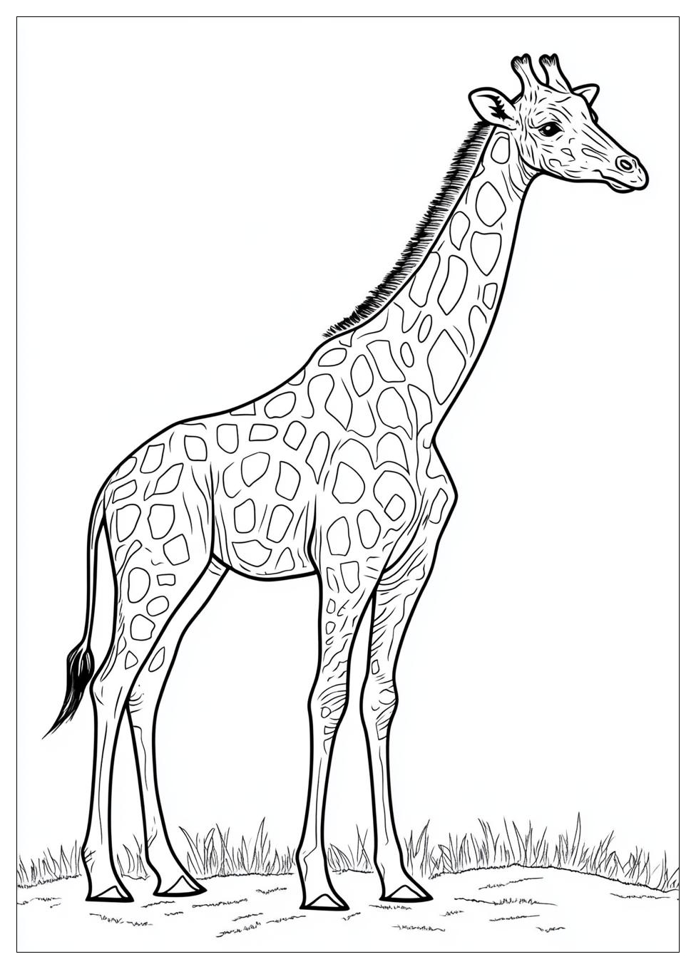 Giraffe Coloring Pages-6