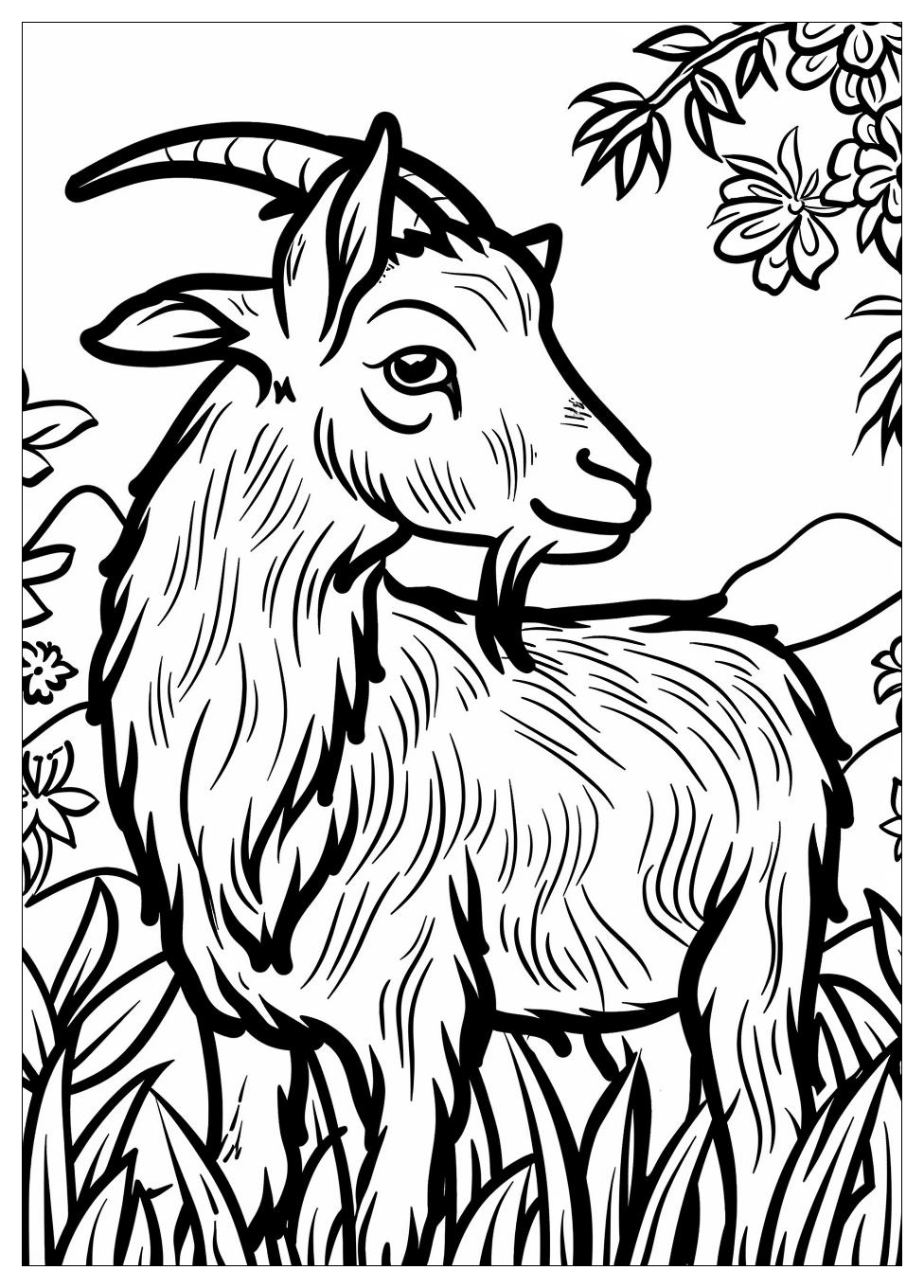 Goat Coloring Pages-1