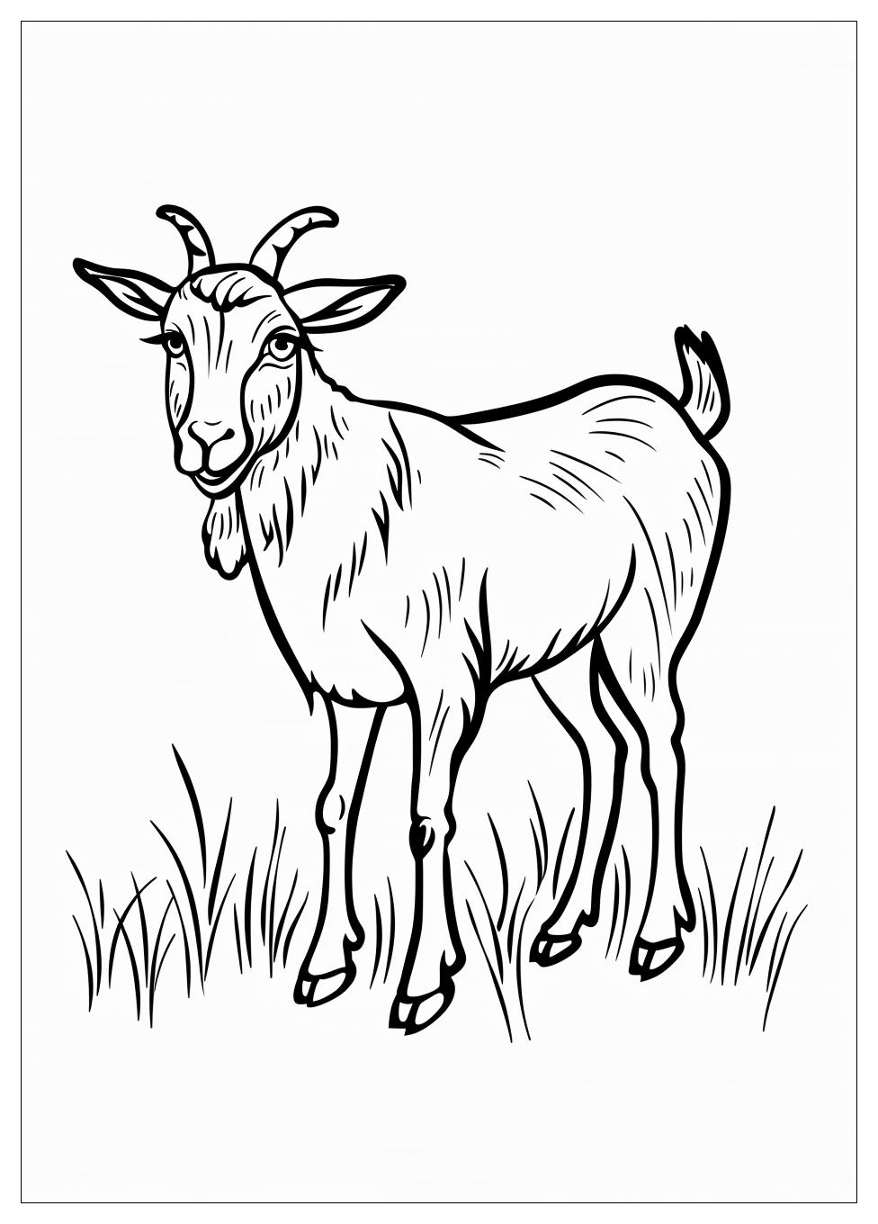 Goat Coloring Pages-10
