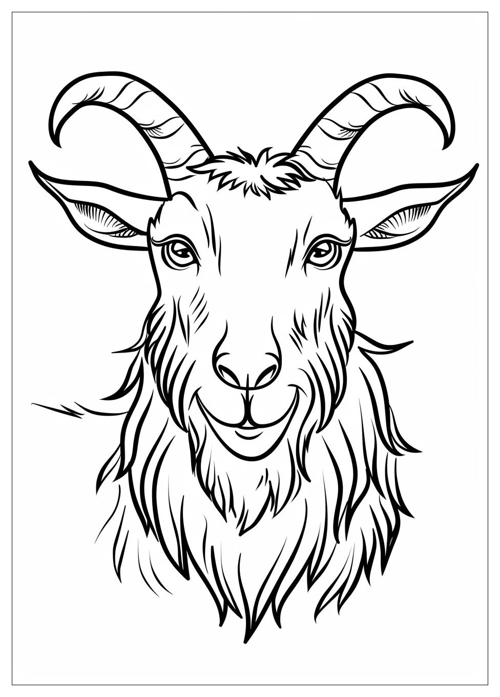 Goat Coloring Pages-11