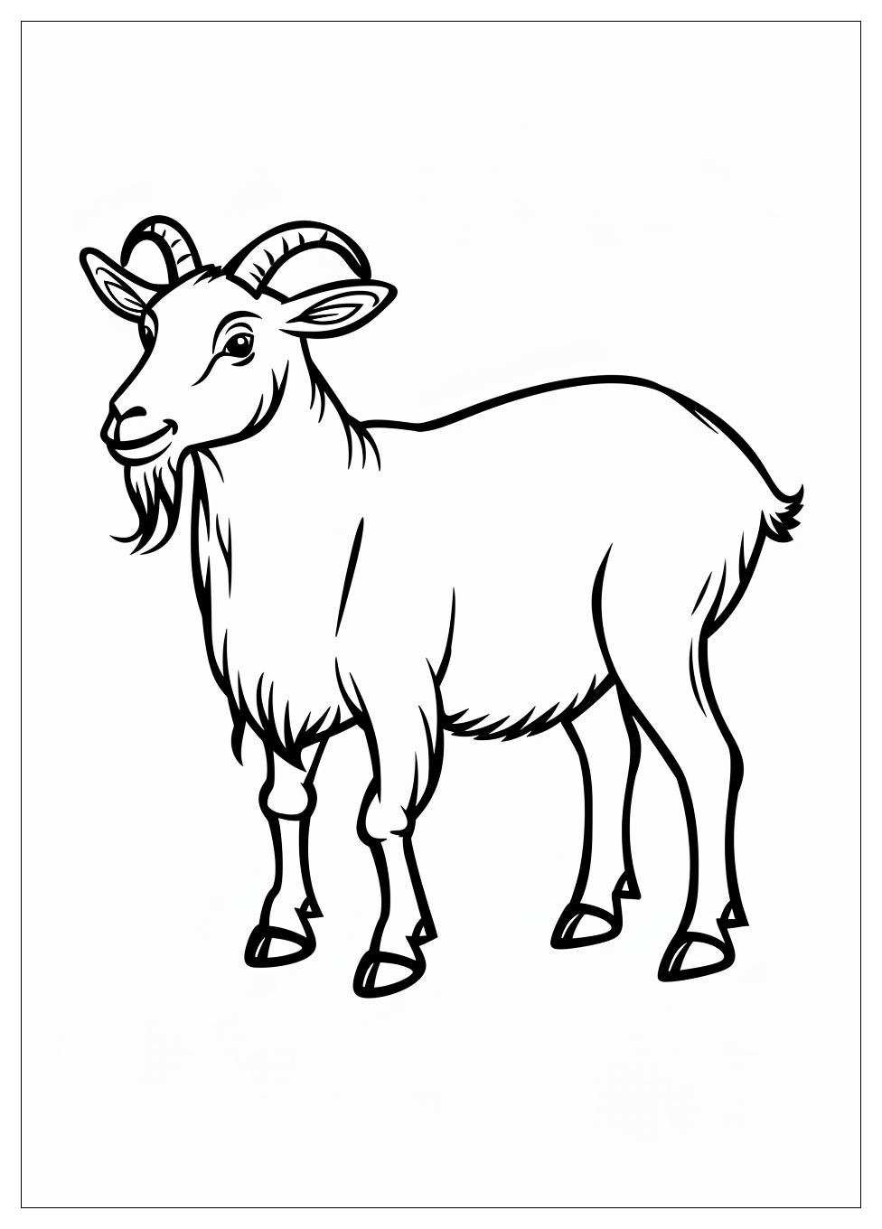 Goat Coloring Pages-12