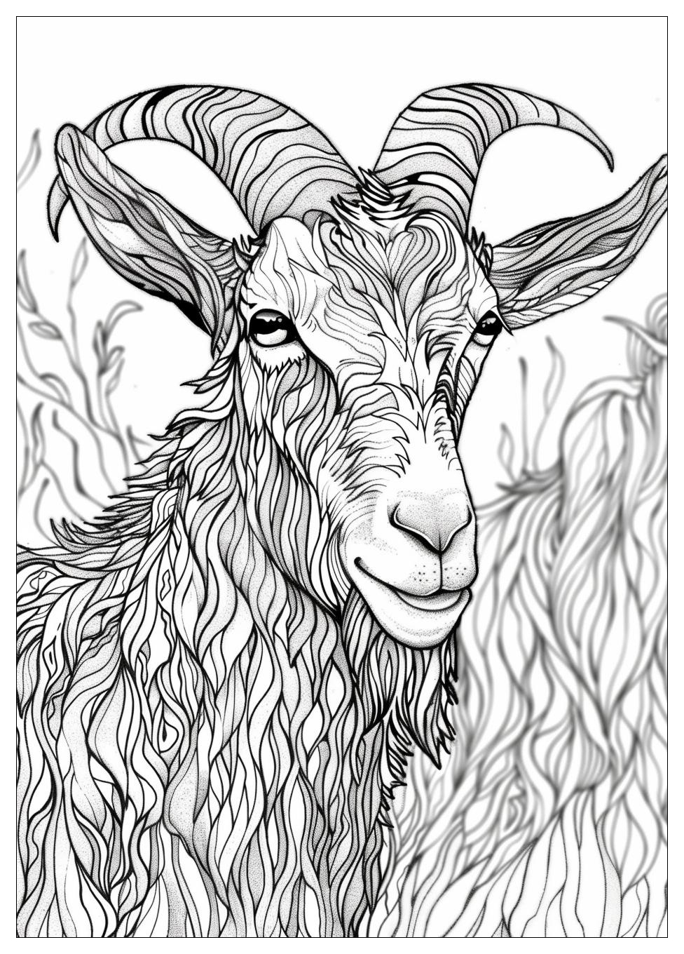 Goat Coloring Pages-15