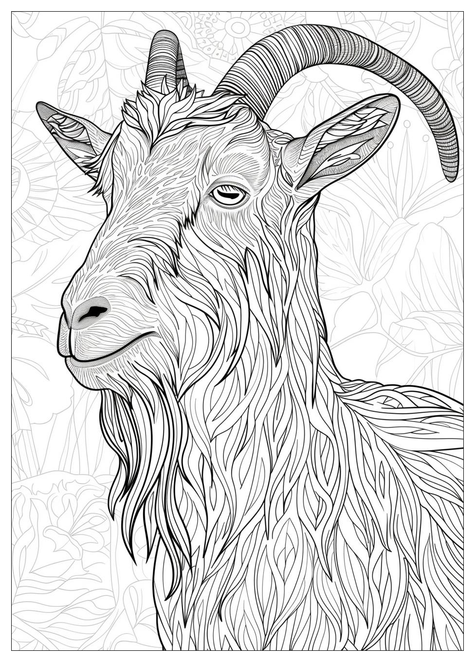 Goat Coloring Pages-17
