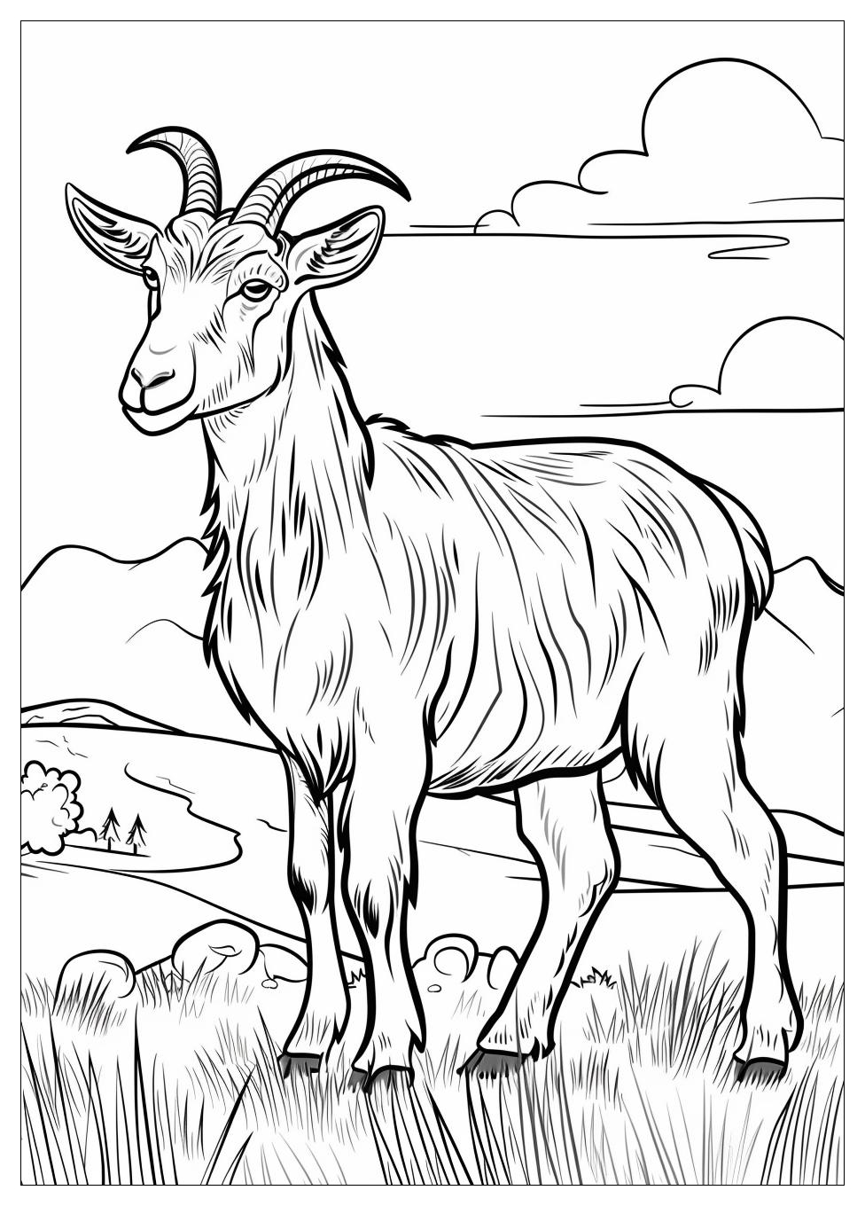 Goat Coloring Pages-2