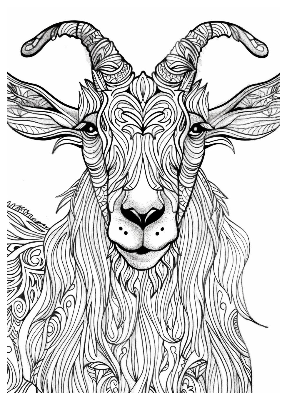 Goat Coloring Pages-20