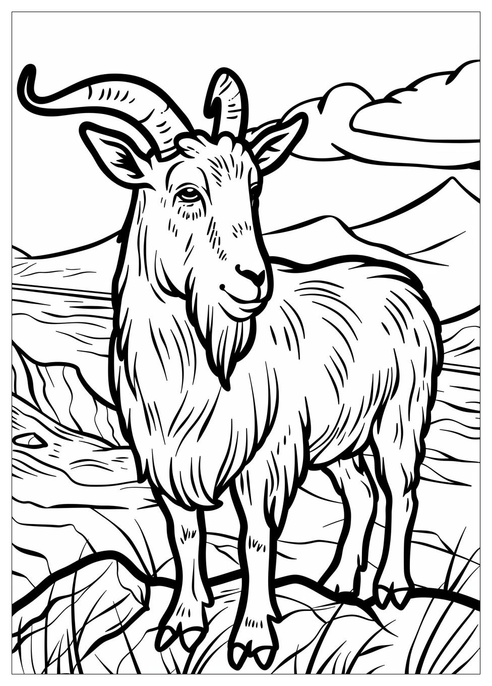 Goat Coloring Pages-3