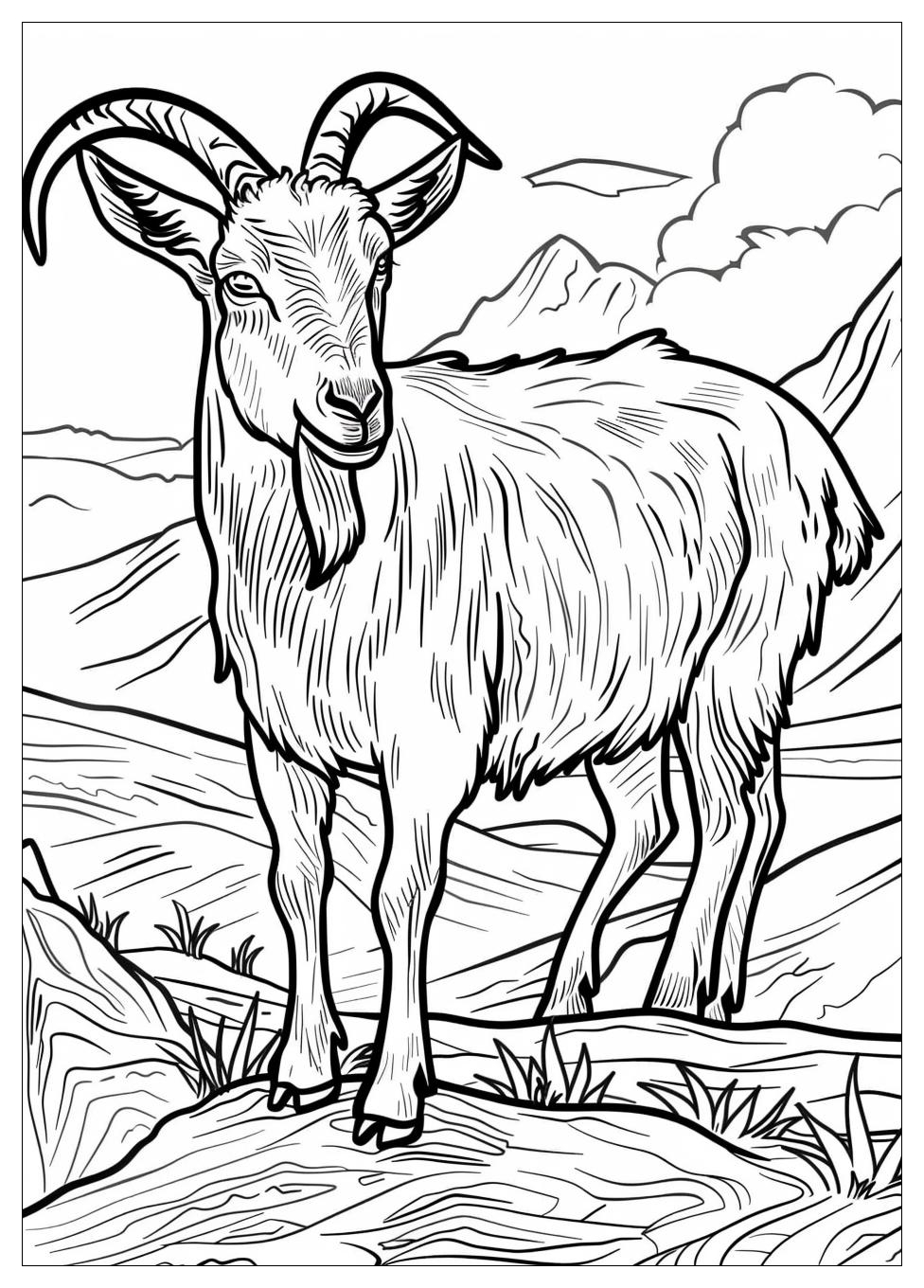 Goat Coloring Pages-4