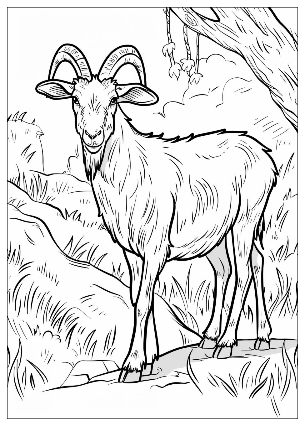 Goat Coloring Pages-6