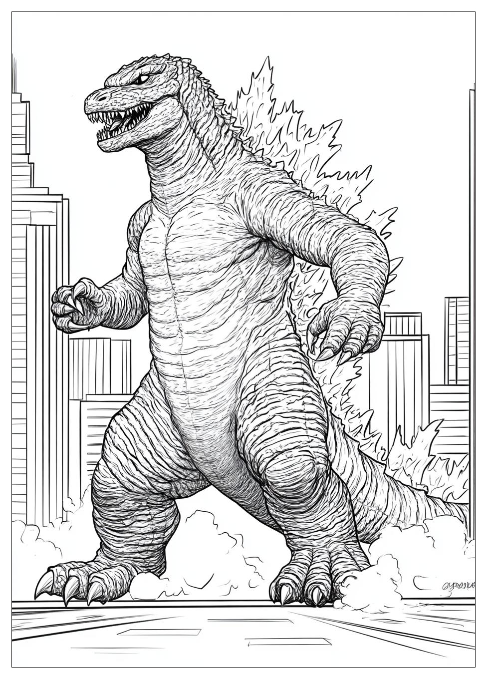 Godzilla Coloring Pages-10