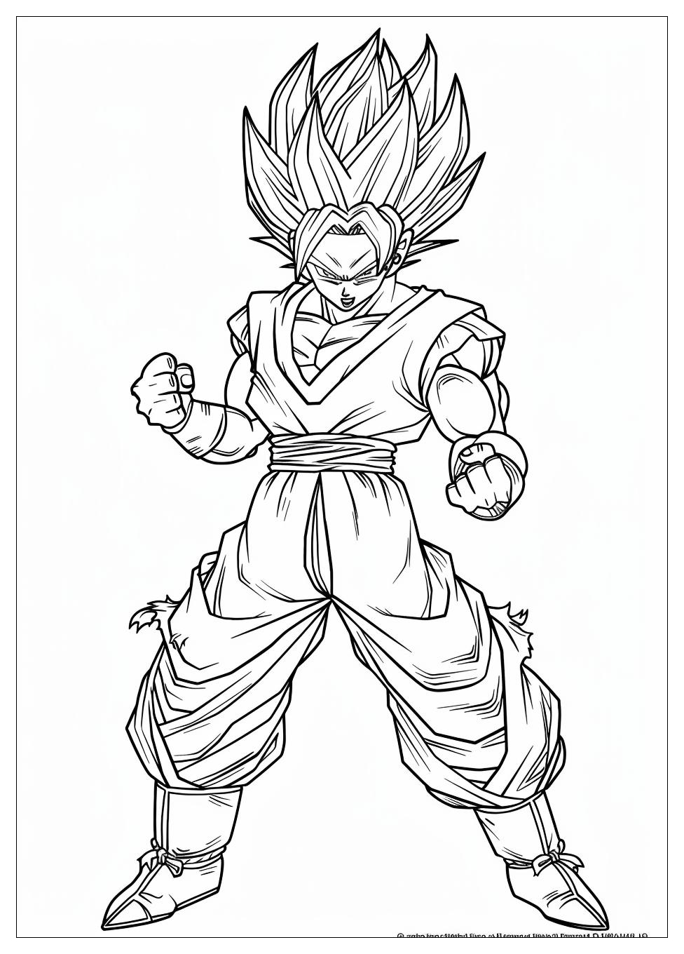 Gogeta Coloring Pages-10