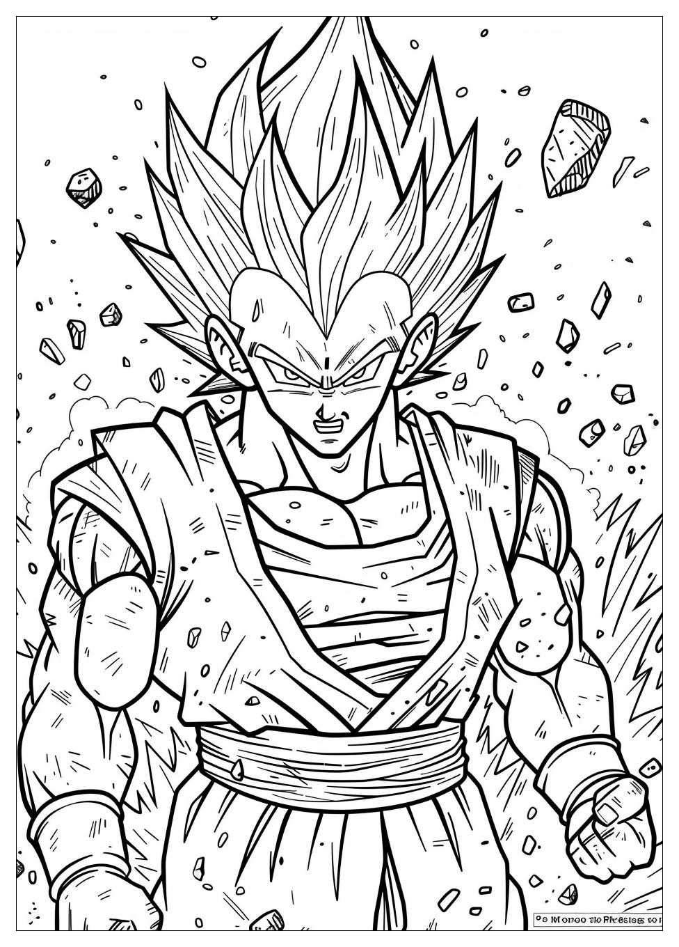 Gogeta Coloring Pages-2