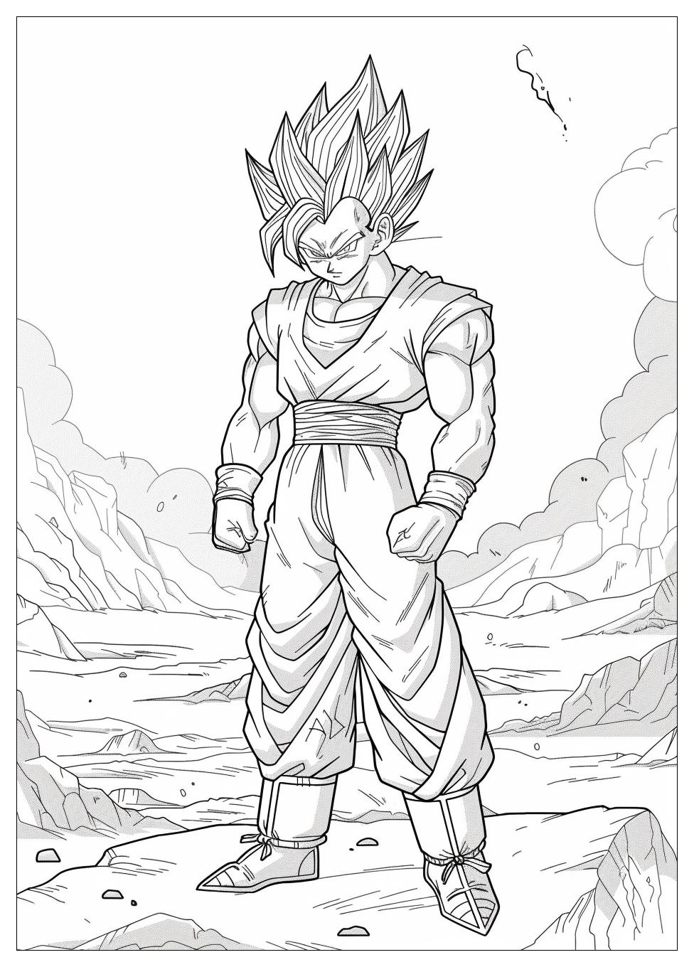 Gogeta Coloring Pages-3