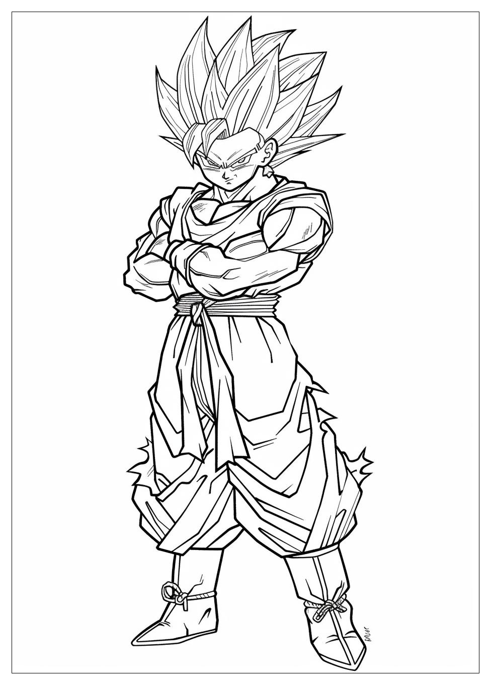 Gogeta Coloring Pages-5