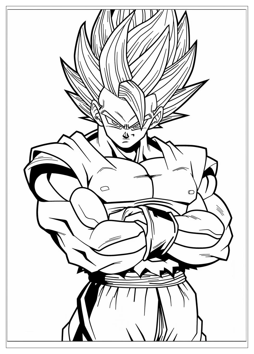Gogeta Coloring Pages-7