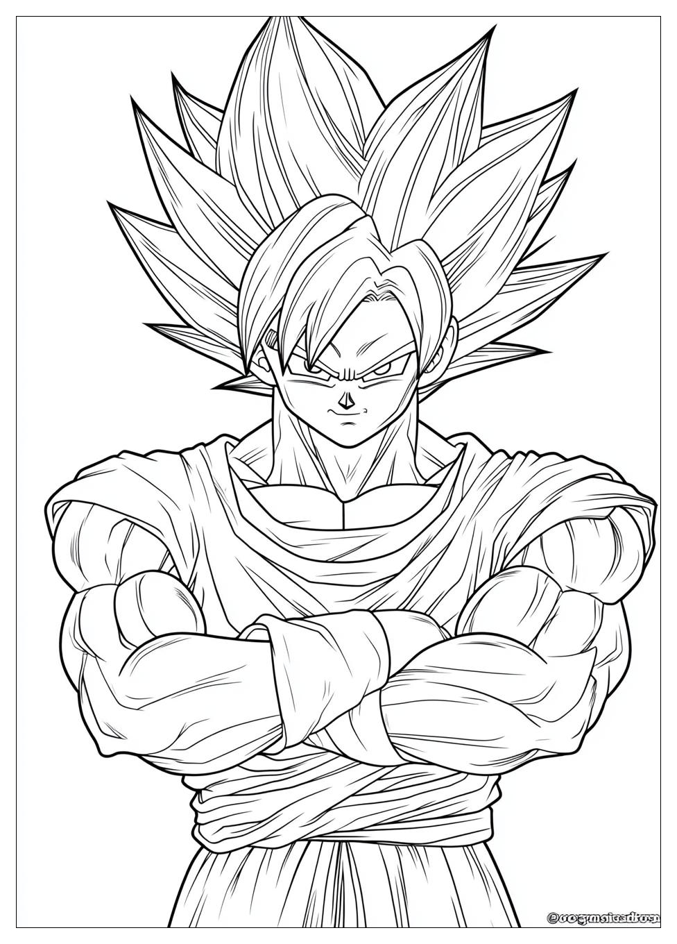Goku Coloring Pages-9