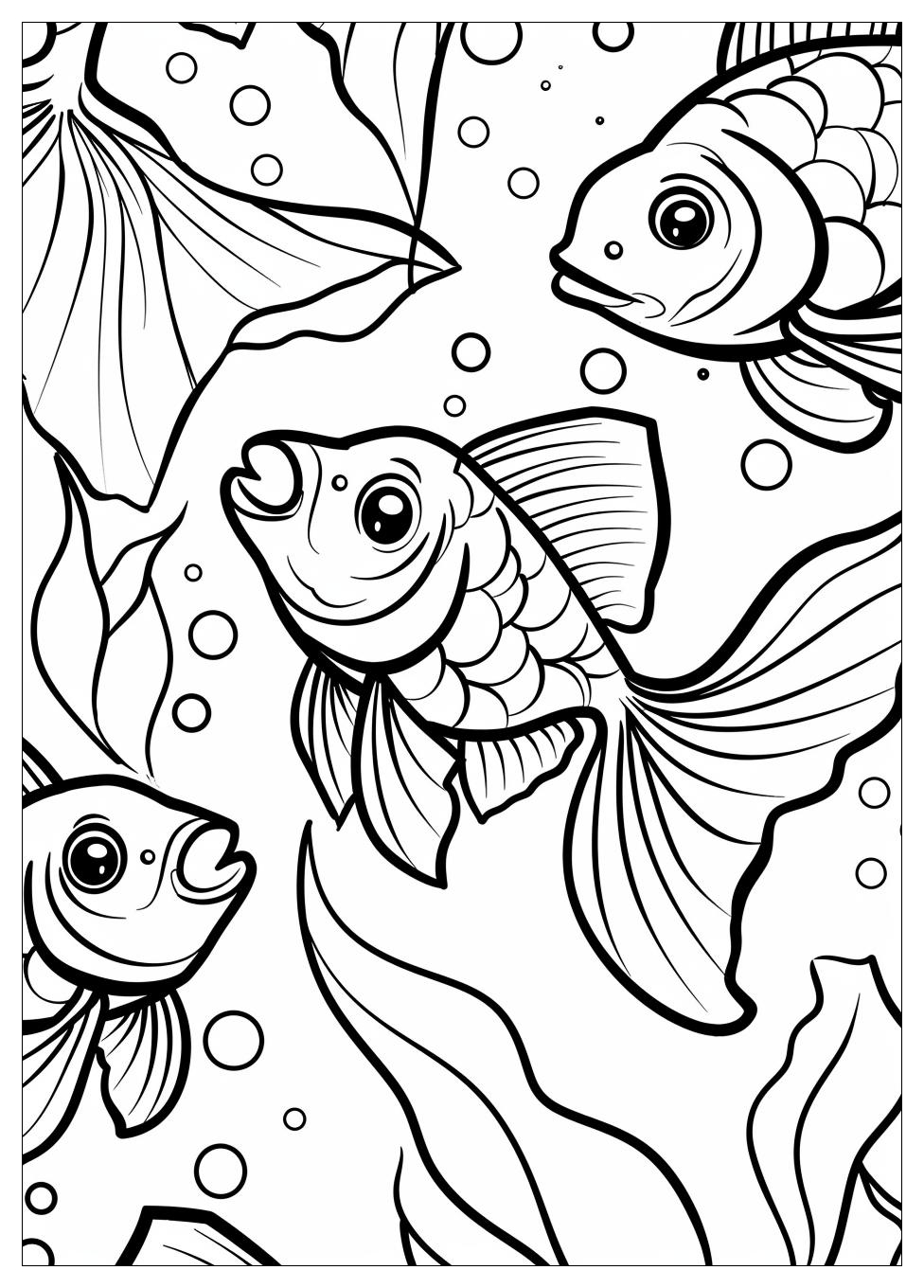 Goldfish Coloring Pages-1