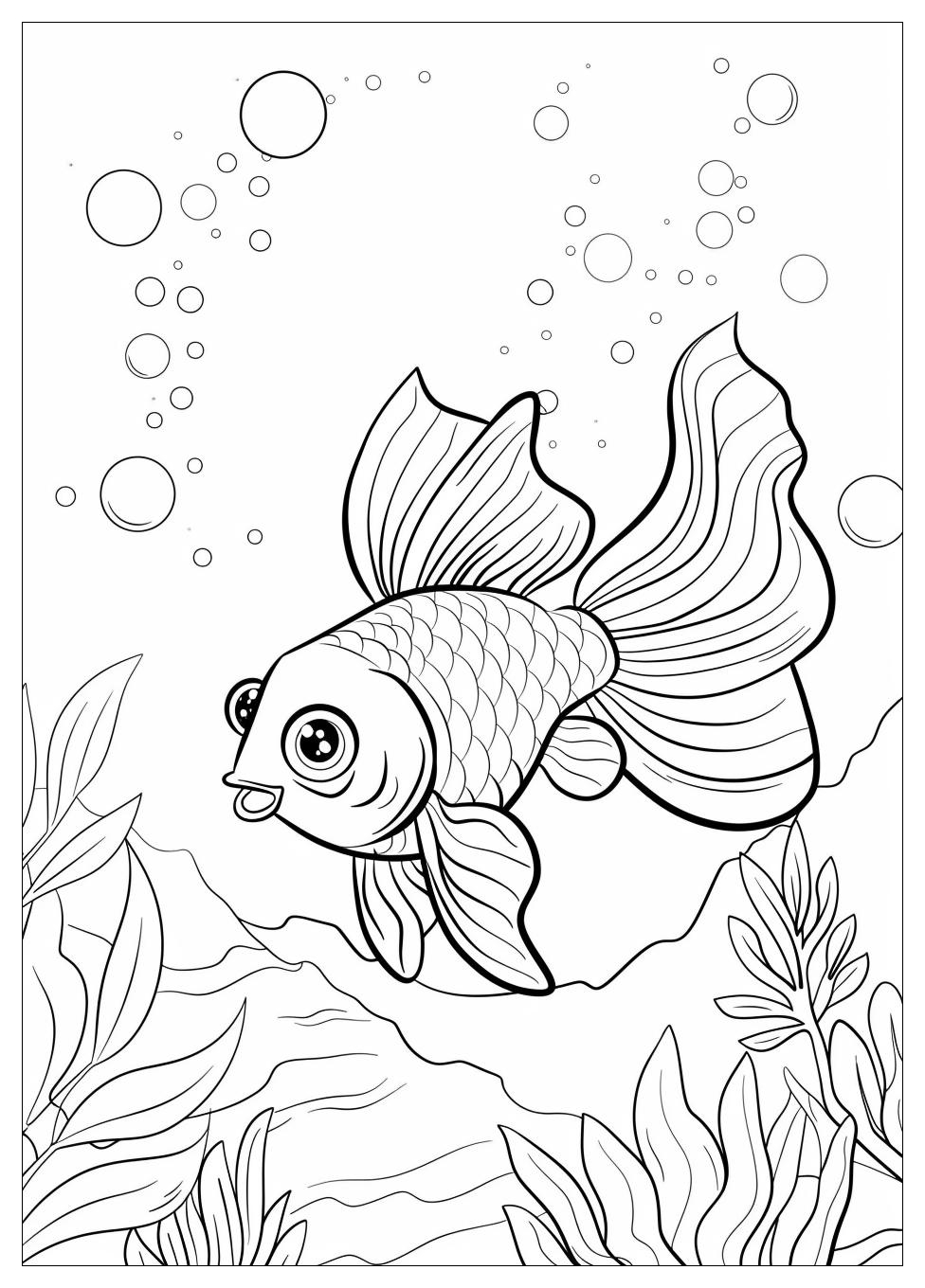 Goldfish Coloring Pages-10