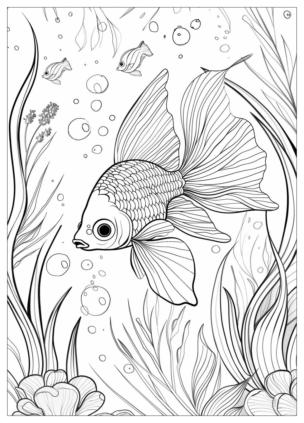 Goldfish Coloring Pages-12