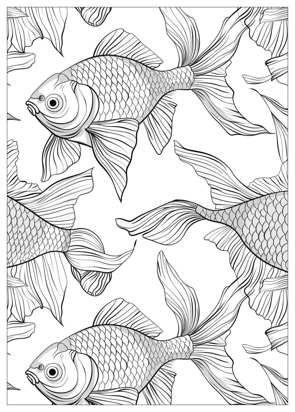 Goldfish Coloring Pages-14