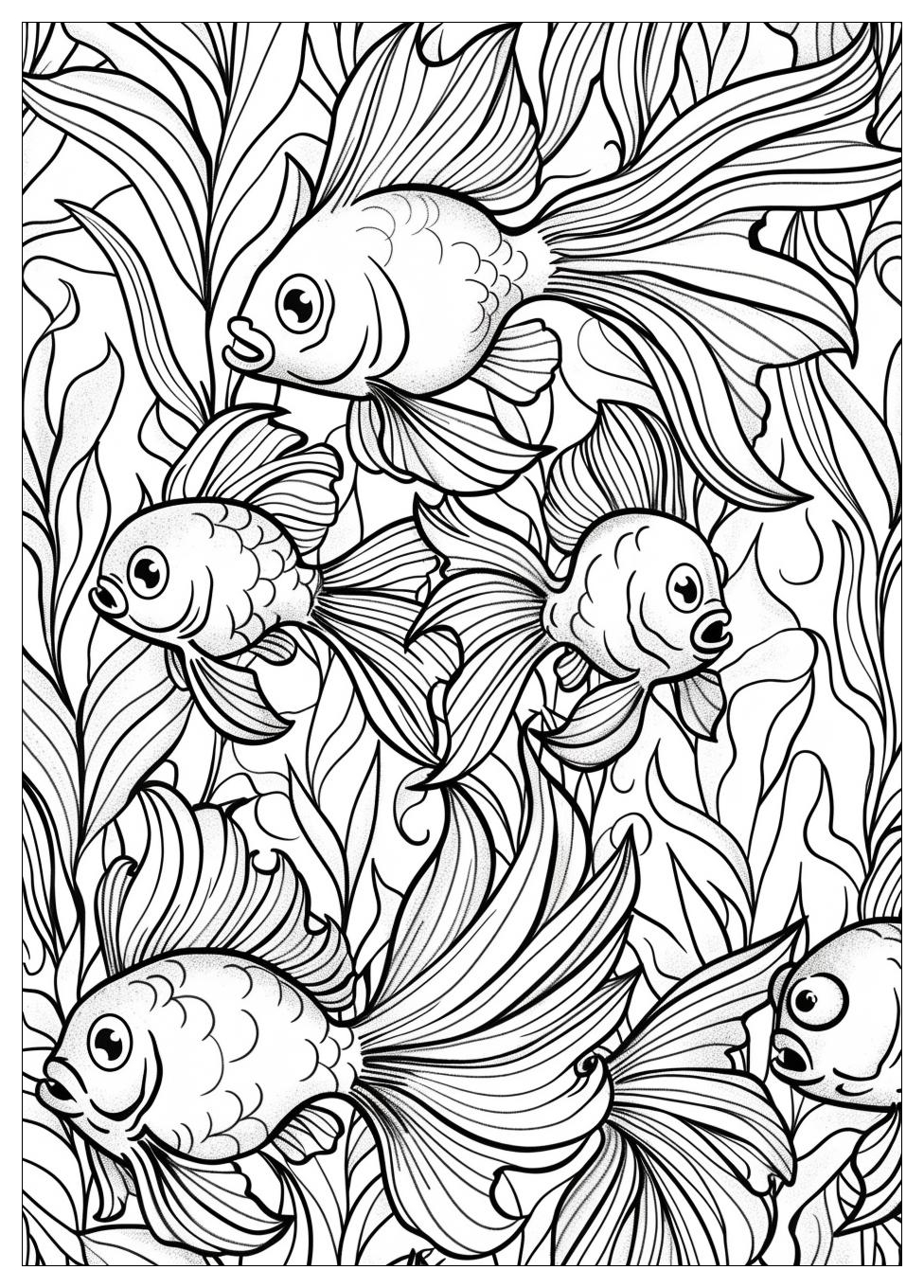 Goldfish Coloring Pages-15