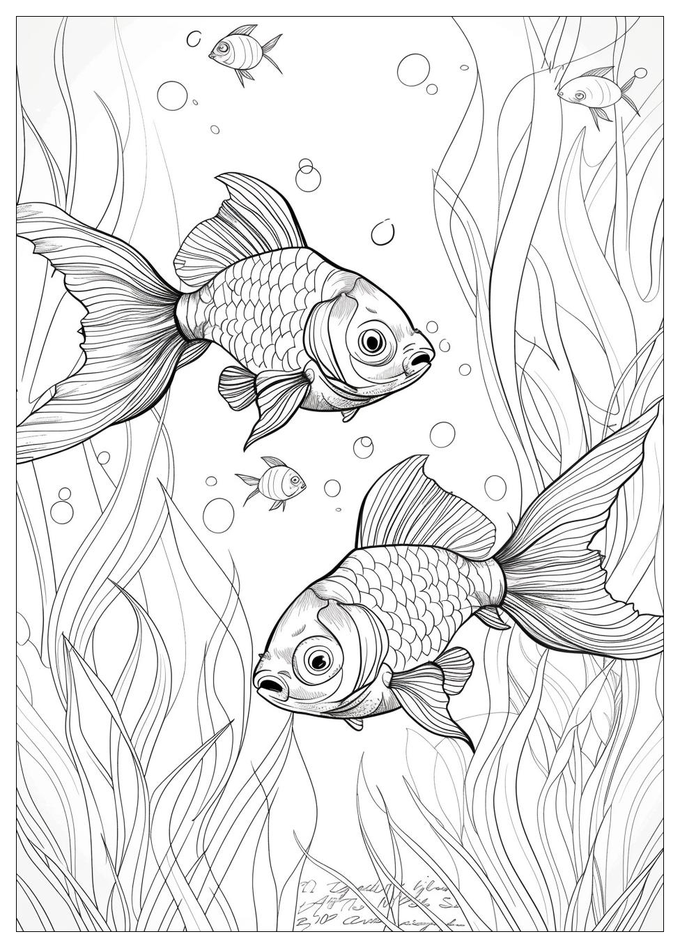 Goldfish Coloring Pages-16