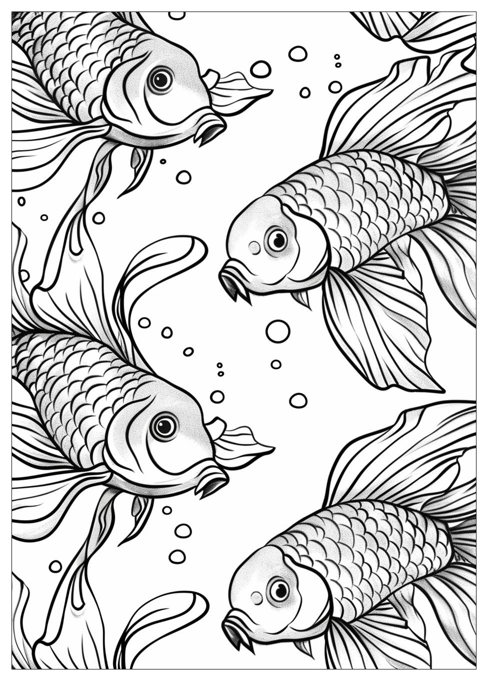 Goldfish Coloring Pages-18