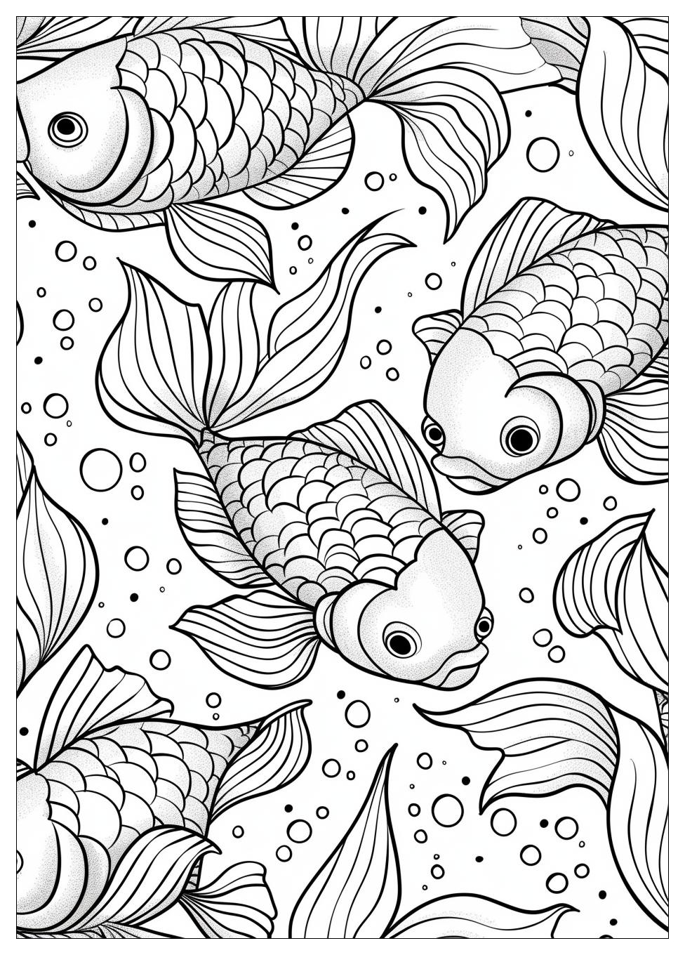 Goldfish Coloring Pages-19