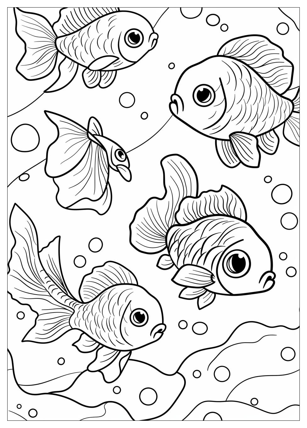 Goldfish Coloring Pages-2