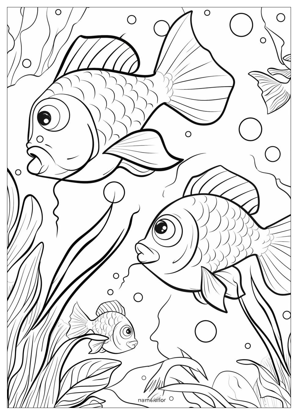 Goldfish Coloring Pages-3