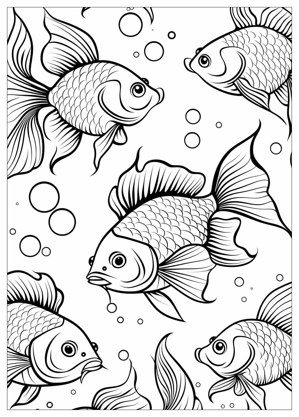 Goldfish Coloring Pages-4