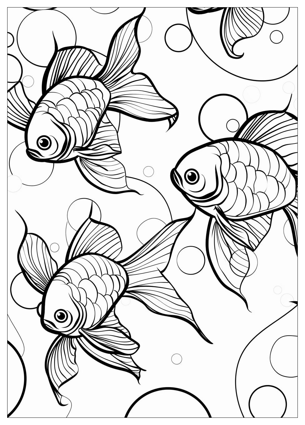Goldfish Coloring Pages-6