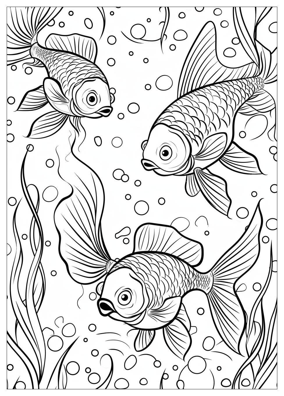 Goldfish Coloring Pages-7