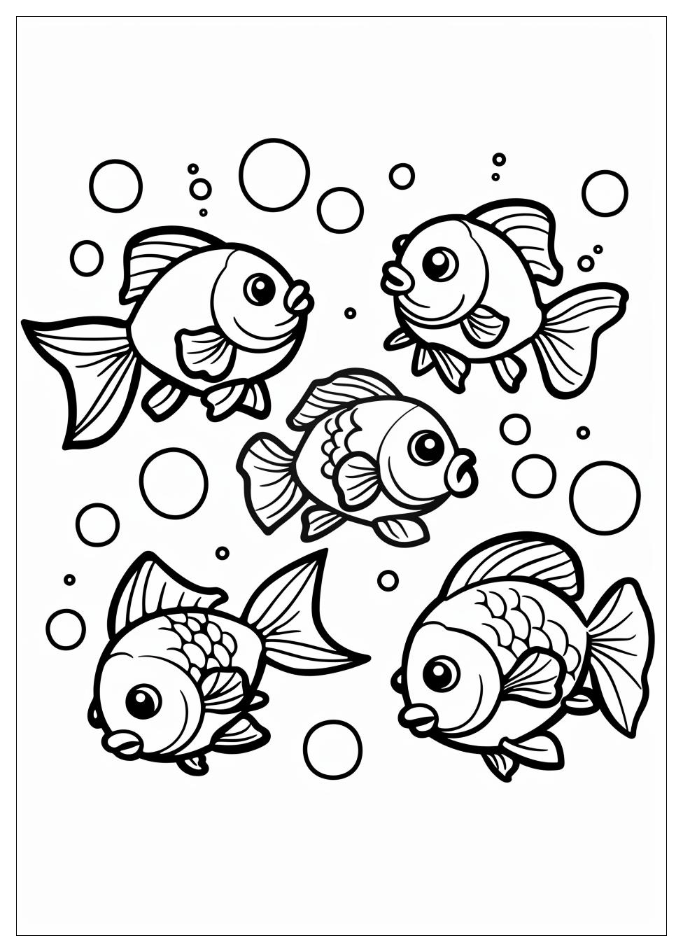 Goldfish Coloring Pages-8