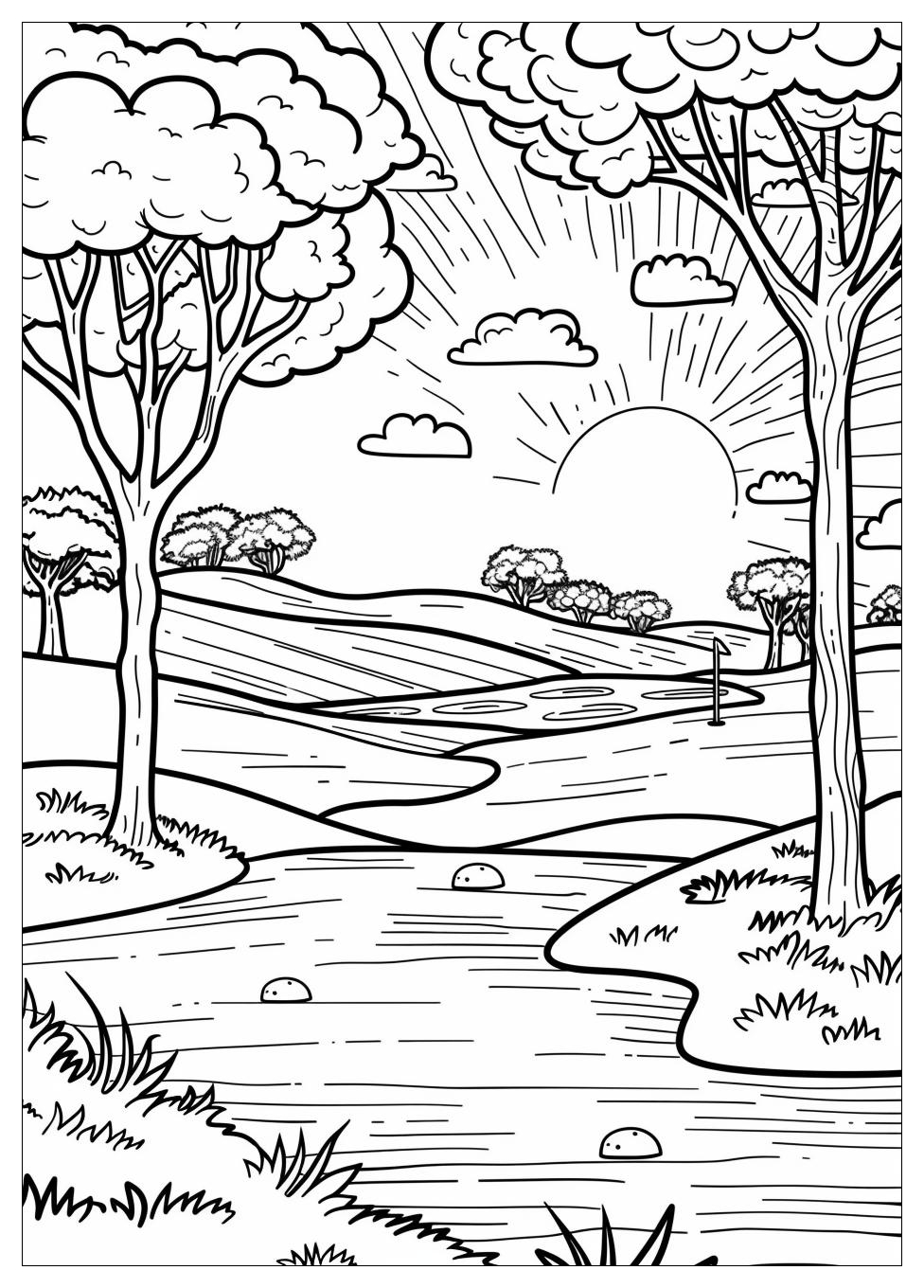 Golf Coloring Pages-11