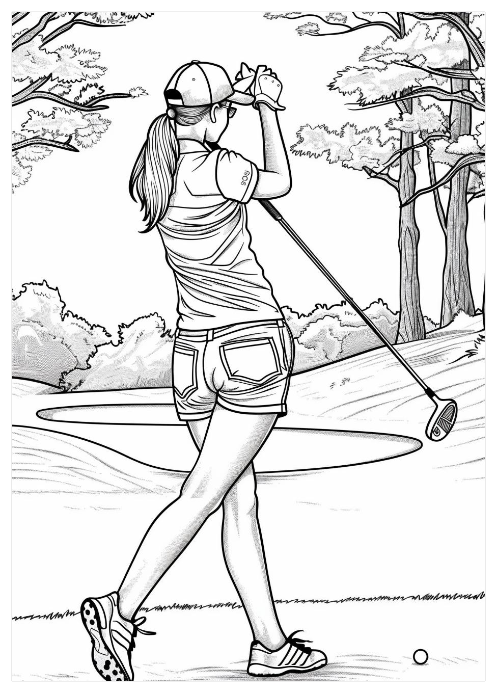 Golf Coloring Pages-13