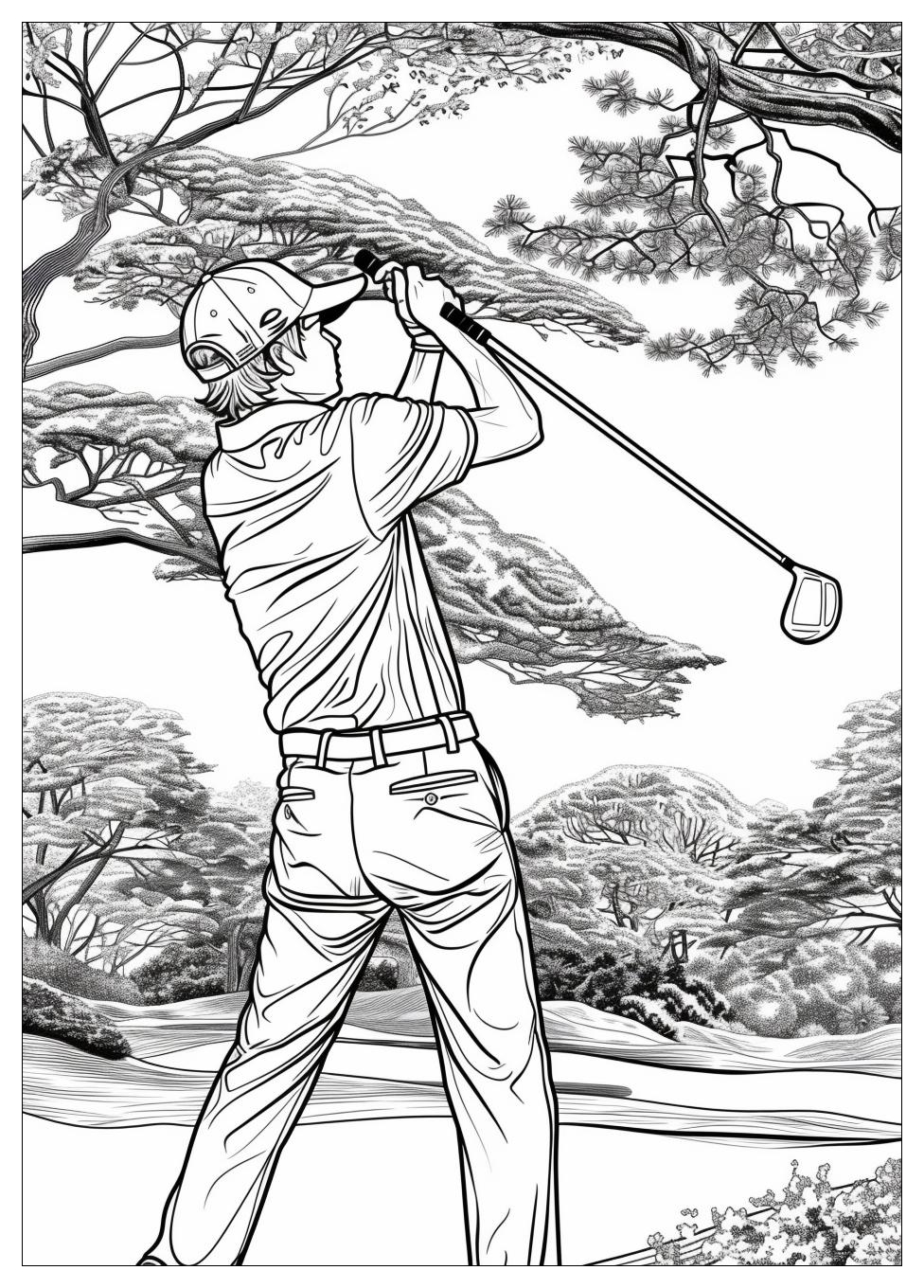 Golf Coloring Pages-16
