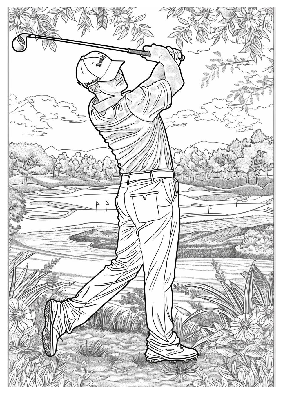 Golf Coloring Pages-18