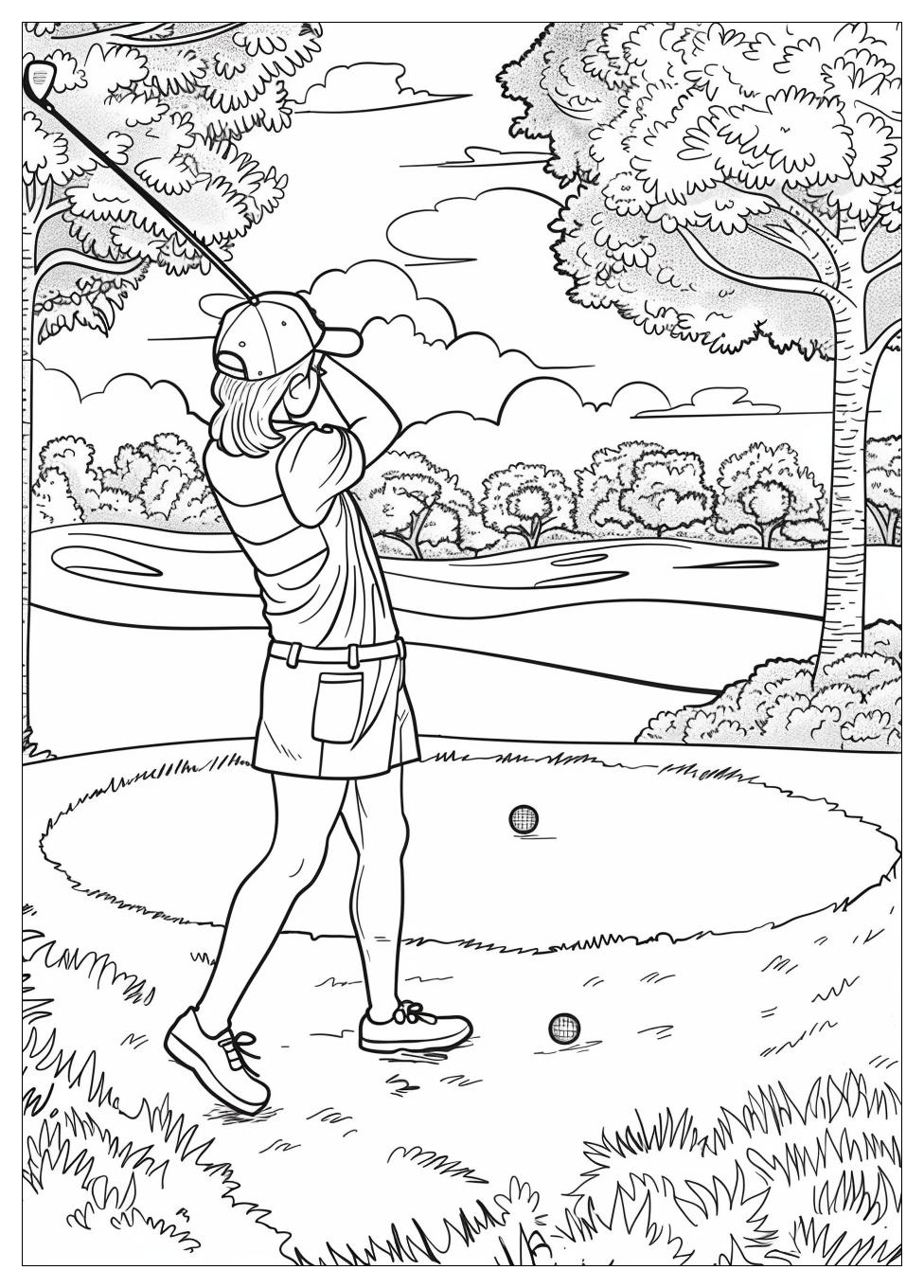 Golf Coloring Pages-7