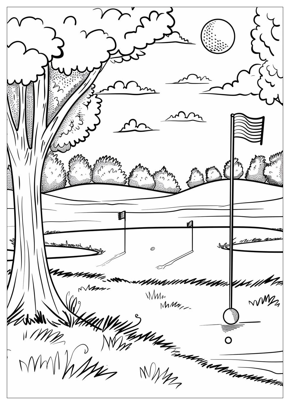 Golf Coloring Pages-8