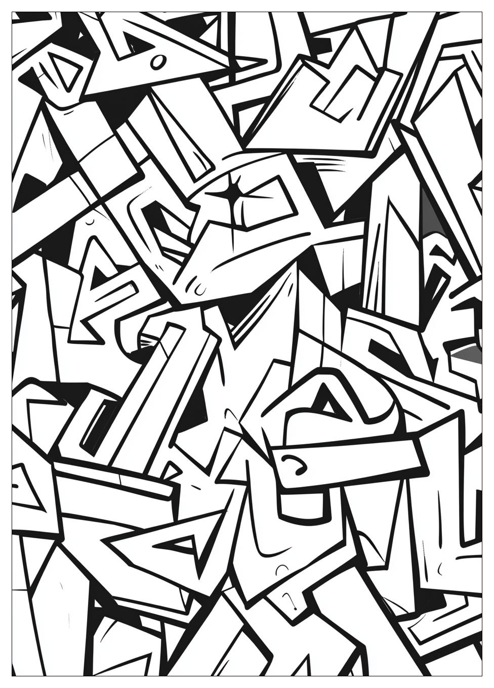 Graffiti Coloring Pages-10