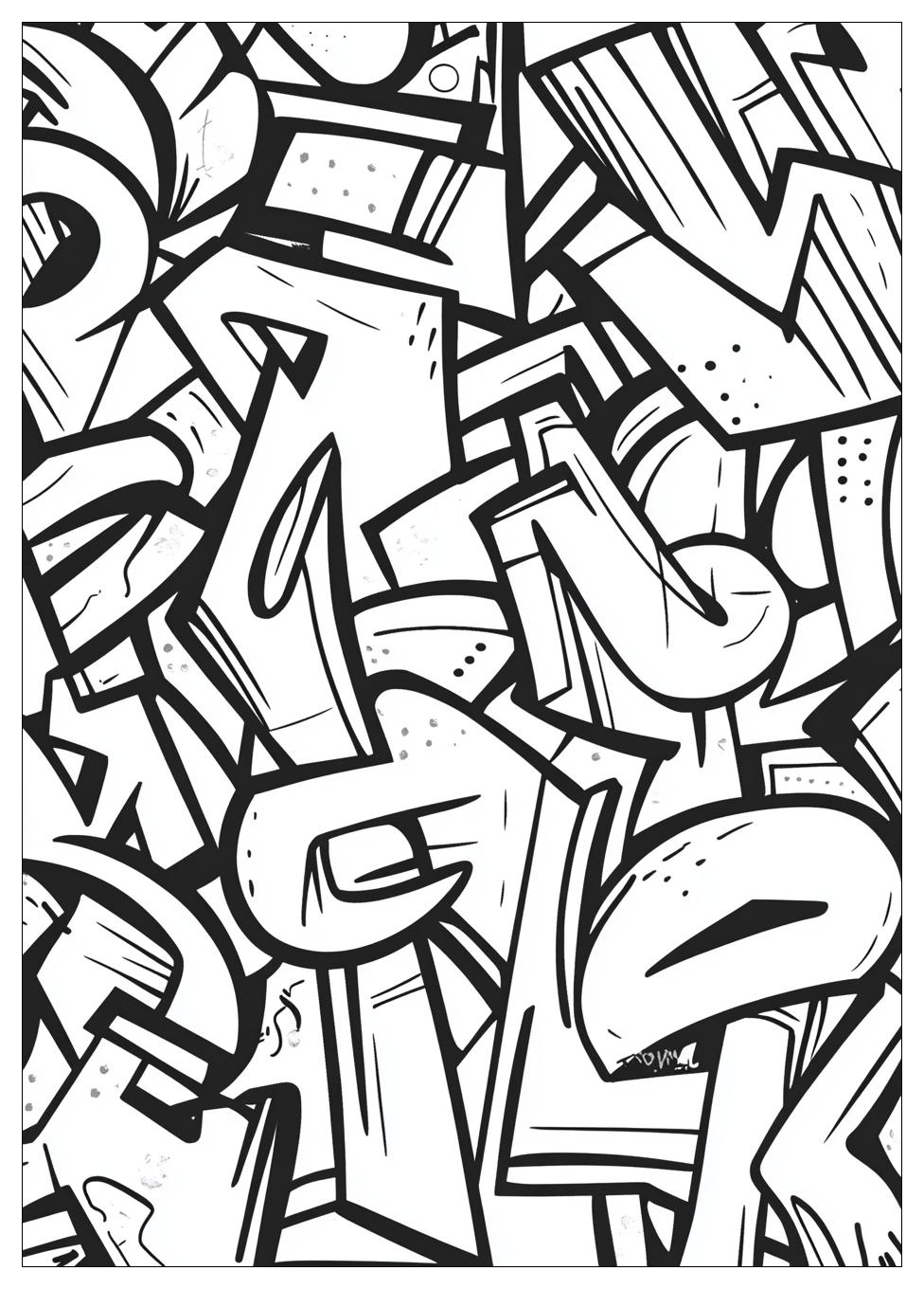 Graffiti Coloring Pages-11